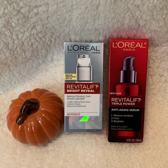 L'Oreal Other - LOREAL DAY MOISTURIZER AND TRIPLE POWER SERUM NWT!